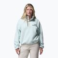 Women's fleece sweatshirt Columbia Helvetia II Cropped Half Snap Fleece tea light/dark stone