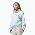 Women's fleece sweatshirt Columbia Helvetia II Cropped Half Snap Fleece tea light/dark stone 4