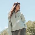 Women's fleece sweatshirt Columbia Helvetia II Cropped Half Snap Fleece tea light/dark stone 8