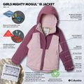 Children's ski jacket Columbia Mighty Mogul III mineral pink/antique mauve 4