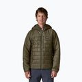 Men's insulated jacket Patagonia Hi-Loft Nano Puff Hoody basin green