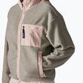 Women's fleece sweatshirt Patagonia Synchilla oatmeal heather w/pink frost 4