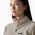 Women's fleece sweatshirt Patagonia Lightweight Synchilla Snap-T Pullover oatmeal heather w/moonrise taupe 5