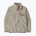 Women's fleece sweatshirt Patagonia Lightweight Synchilla Snap-T Pullover oatmeal heather w/moonrise taupe 7