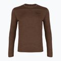 Men's longsleeve Patagonia Cap Cool Daily Boardshort Logo LS berm brown - light berm brown x-dye
