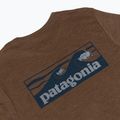 Men's longsleeve Patagonia Cap Cool Daily Boardshort Logo LS berm brown - light berm brown x-dye 4