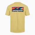 Men's T-shirt Patagonia Capilene Cool Daily Boardshort Logo limestone yellow - light limestone yellow x-dye 2