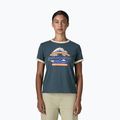 Women's T-shirt Patagonia Great Waves Ringer Tee summit blue