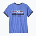 Women's T-shirt Patagonia Fitz Roy Foothills Ringer Tee diver blue 2