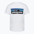 Women's T-shirt Patagonia P-6 Logo Responsibili-Tee fiber white 2