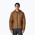 Men's insulated jacket Patagonia Nano Puff Hoody deer brown