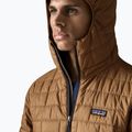 Men's insulated jacket Patagonia Nano Puff Hoody deer brown 5