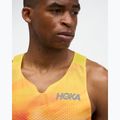 Men's running shirt HOKA Race Day Singlet TR Print hoka citrus 5