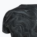 Men's running shirt HOKA EveryRun CLF PRT black/white 4