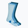 Socks Hoka Crew Run Sock 3-pack hazy blue/soft cobalt/night glow blue