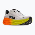 Men's running shoes HOKA Bondi 9 white/neon tangerine