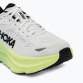 Women's running shoes HOKA Bondi 9 white/tart apple 7