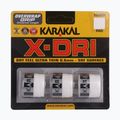 Squash racquet wrap Karakal X-Dri Grip 3 pcs white