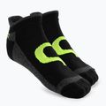 Tennis socks Evoq Ankle graphite/black/yellow