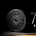 TREXO Olympic bumper weights black TRX-BMP020 20 kg 10