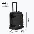 KADVA Lazio 44 l black cabin travel suitcase 3