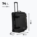 Medium travel suitcase KADVA Lazio 74 l black 3