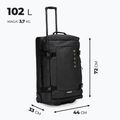 Large travel suitcase KADVA Lazio 102 l black 3