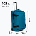 Large travel suitcase KADVA Lazio 102 l blue 3