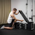 Set TREXO Bench Storage + dumbells Hex black 5