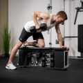 Set TREXO Bench Storage + dumbells Hex black 6