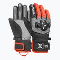 Children's ski gloves Reusch Worldcup Warrior R-Tex XT Junior black/silver/fluo red 2