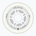 Roller skate wheels Powerslide Neons LED 90 mm/85A 4 pcs. white