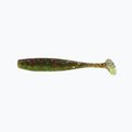 Relax Bass 2.5 Laminated rubber lure 4pc motor oil-multi glitter chartreuse-silver glitter BAS25