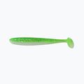Rubber bait Relax Bass 3 Laminated 4 pcs lime-hologram glitter white BAS3