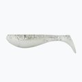 Rubber bait Relax Hoof 2.5 Laminated 4 pcs white clear-black hologram glitter BLS25