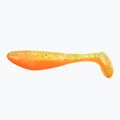 Relax Hoof rubber lure 2.5 Laminated 4pc orange chartreuse-hologram glitter BLS25