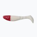 Rubber bait Relax Hoof 3 Head 4 pcs white red-silver glitter BLS3-H