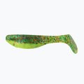 Relax Hoof 3 Laminated rubber lure 4 pcs. Chartreuse-Blue, Red Glitter / Silk BLS3-L
