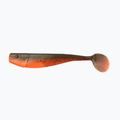 Relax Kingshad 4 Laminated rubber lure 4 pcs olive-black glitter orange KS4
