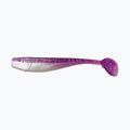 Relax Kingshad 5 Laminated rubber lure 3 pcs purple-hologram glitter white pearl KS5