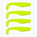 Rubber bait Relax Terminator 3 Standard 4 pcs chartreuse RT3-S