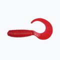 Rubber bait Relax Twister VR1 Standard 8 pcs transparent red VR1-TS