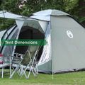 Coleman Waterfall 5 Deluxe camping tent green 2000038893 4