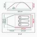 3-person camping tent Coleman Darwin Summer 3 + beige 2