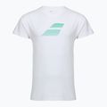 Babolat men's Exercise Big Flag t-shirt white/white