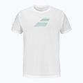 Babolat men's Exercise Big Flag t-shirt white/white