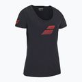 Women's Babolat Exercise Flag W black/black T-shirt 2
