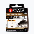 VMC Karp Gold methode leader loop hook with barb + line 10 pcs gold 271102
