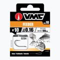 VMC Feeder NI methode leader loop hook with barb + line 10 pcs clear 1929410