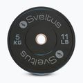 Olympic bumper weight Sveltus Training Olympic Disc 5 kg black